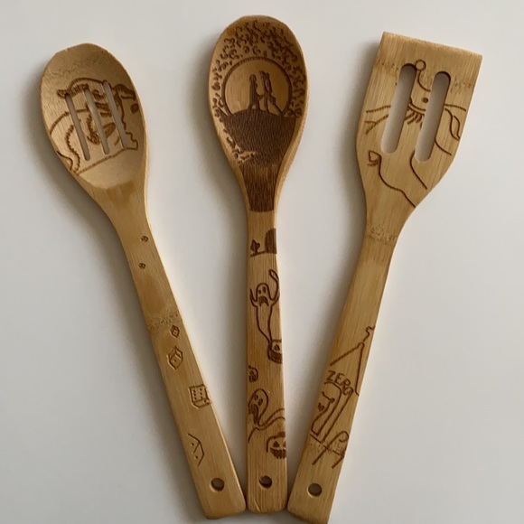 NWOT DISNEY 5 piece Nightmare Before Christmas wooden utensils, Jack & Sally - Picture 4 of 7